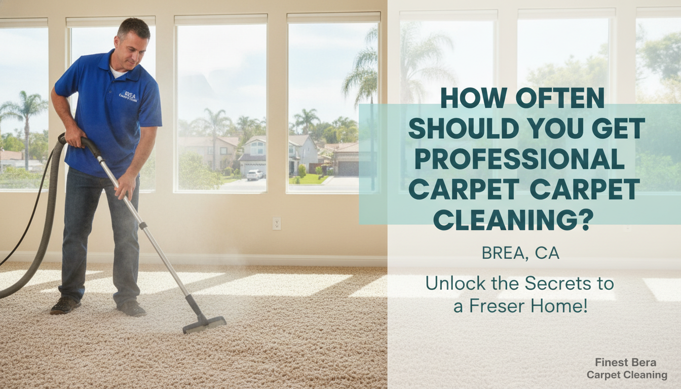 How Often Should You Get Professional Carpet Cleaning in Brea, CA?